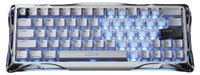 GravaStar Mercury V60 Pro Deluxe Edition, clavier de jeu magnétique, filaire, disposition QWERTY US - chrome/argent