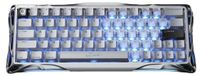 GravaStar Mercury V60 Pro Deluxe Edition, clavier de jeu magnétique, filaire, disposition QWERTY US - chrome/argent