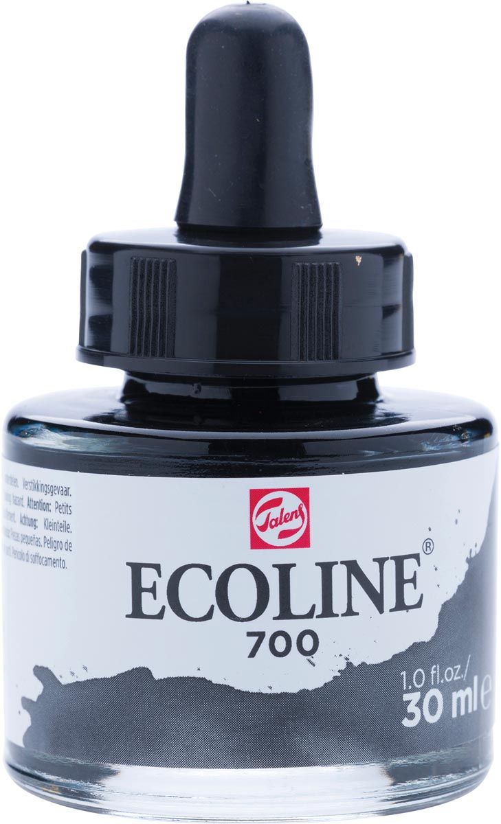 Talens Ecoline waterverf flacon 30 ml zwart