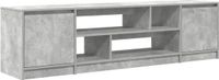 vidaXL Meuble TV 188,5x41x50 cm aggloméré gris béton