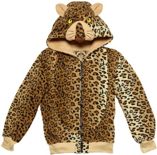 Widmann Leeuw & Tijger & Luipaard & Panter Kostuum Cute Hoodie Luipaard Kostuum Small / Medium Carnaval kostuum Verkleedkleding