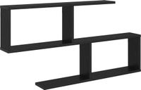 vidaXL Wandplank Zwart eiken 100 x 12 x 50,5 cm Bewerkt hout