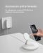 Belkin Chargeur sans fil, Qi1, 3-en-1, 15W, blanc, pour iPhone, AirPods et Apple Watch