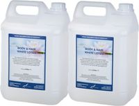 Claudius Cosmetics B.V. Body & Hair White Lotus - 5 Liter - set van 2 stuks - 2 in 1 voor lichaam en haar.