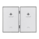 Lawrence Frames 650046D Eenvoudig zilveren metalen fotolijst, 15,6 x 10,7 cm