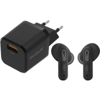JBL Tune Beam 2 Zwart + BlueBuilt Quick Charge Oplader