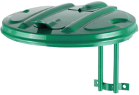 Wandzakhouder met deksel - 60 liter - groen