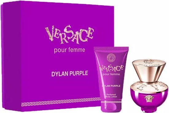 Versace Dylan Purple pour Femme Giftset - Eau de parfum spray 30 ml + Bodylotion 50 ml - Cadeauset voor dames