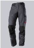 BP 1803-720 werkbroek met kniezakken en reflecterende strepen, heren, maat 46, antraciet/rood
