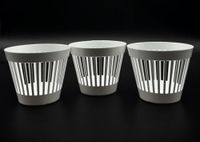 Kimmel Plantenpot met sleuven 13 cm wit