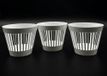 Kimmel Plantenpot met sleuven 13 cm wit