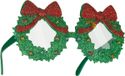 Dressforfun Lunettes de fantaisie couronne de Noël avec nœud