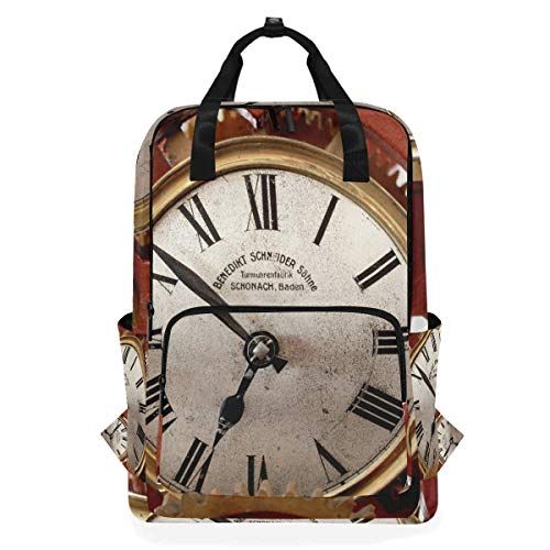 MONTOJ Travel Rugzak Mechanische Klok Toren School Rugzak - 4773369072778