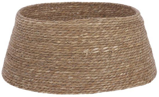 Mica Decorations Kerstboomrok - H26 x Ø58 cm - Zeegras - Naturel Bruin