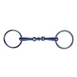 HKM dubbel gebroken gebit - Rainbow - 18 mm