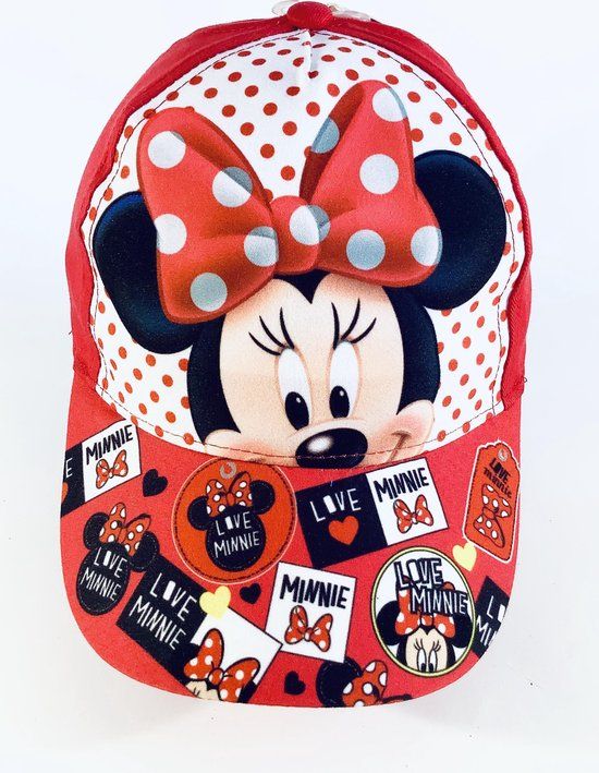 Minnie Mouse Baseball Cap - Red - 54cm - Girls
