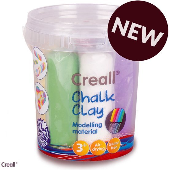 Creall Chalk Clay - 750g Assortiment - Maak van klei je eigen stoepkrijt