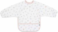 Jollein Lovely Birds slabbetje met mouwen, waterdicht, met klittenbandsluiting, slabbetje voor baby's