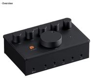 PH05 Amplificateur de casque - 5 canaux - Mini amplificateur de bureau - Interface audio - 16–300 Ω - 310 mW à 32 Ω - Boîtier métallique