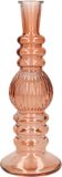 Ideas 4 Seasons Vase Florence - verre orange doux - côtelé - D8,5 x H23 cm