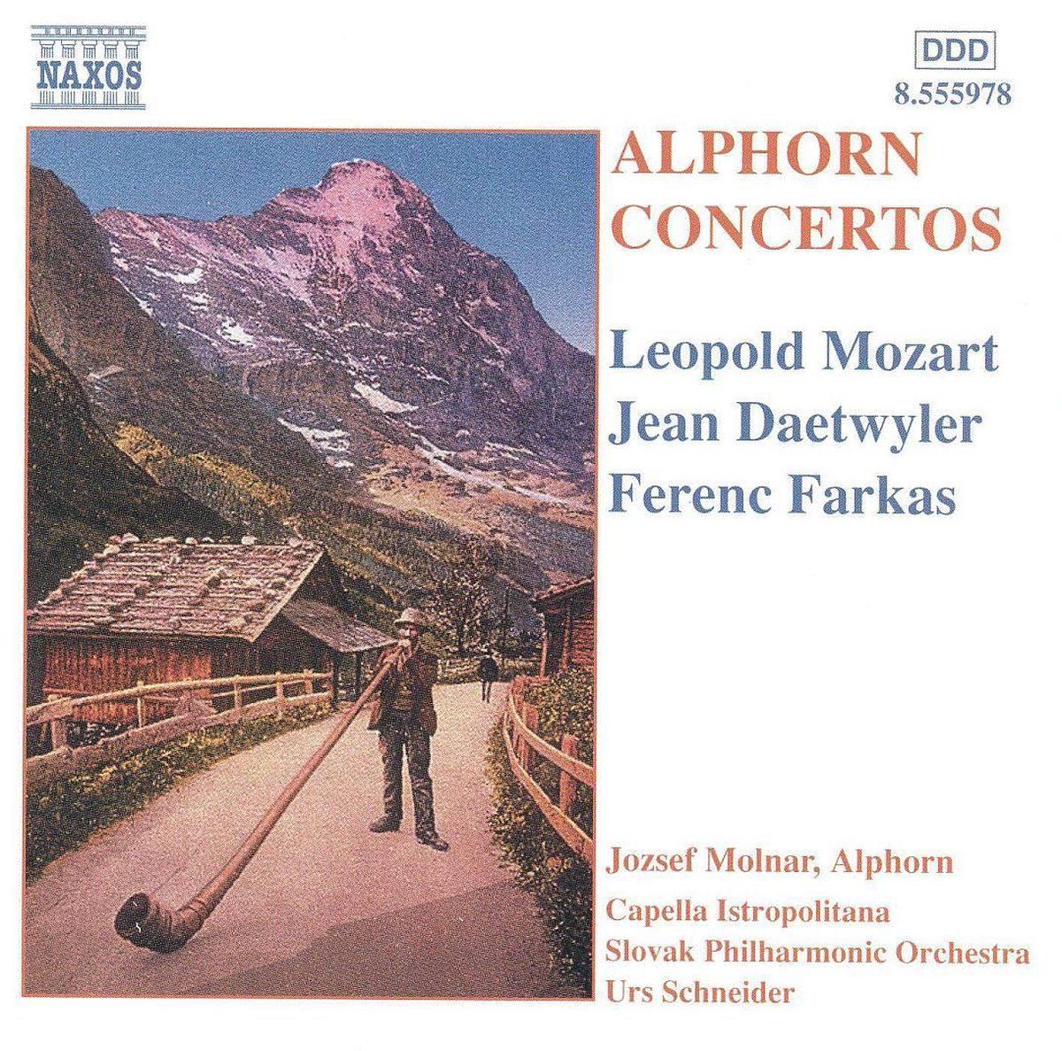 OUTHERE Ferenc Farkas, Mozart Johann Georg Leopold...: Alphorn Concertos - CD