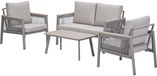 Garden Impressions Preci aluminium loungeset - taupe - desert sand
