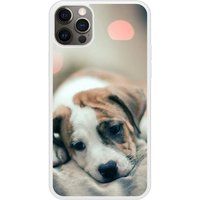 iPhone 12 Pro Chiot rêveur bedrukt siliconen hoesje
