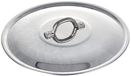Baldassare Agnelli Family deksel plat gepolijst, metaal, zilver/zwart, 24 cm