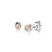 Zinzi Lückerath B.V. NOVEMBER oorknoppen 4mm zilver met geboortesteen geel citrien zirconia