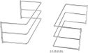 SOTECH Support de plaque de cuisson pour 3 plaques de cuisson (364 x 140 x 125 mm, chrome poli)