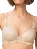 Triumph Aura Spotlight WHP Kanten bh met beugel - Stevige spacer bh met vulling - Zwart en creme - 85B