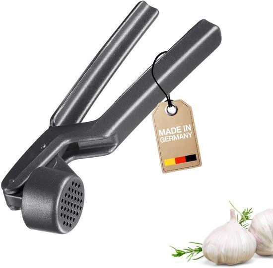 Westmark Knoflookpers - zwart - aluminium - 16 cm