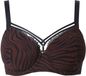 TruYou Dames Beugelbeha Zachte Cups Dierenprint Chocolade Maat 110C