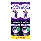 Email Diamant Le Charbon - Dentifrice Blanchissant Quotidien - 2 x75ml
