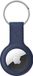 Crong Silicone Case with Key Ring Silikon AirTag Hulle Anhanger mit Schlusselring, Marineblau