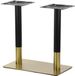 Stema SH-3003-1/GB Serie - Base de table en acier - Acier inoxydable - Or/Noir