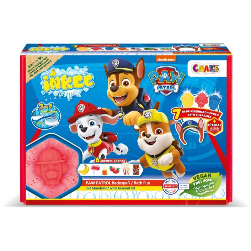 CRAZE Inkee 53799 Badparel - Kers, Cola, Popcorn, Aardbei, Banaan, Chocolade