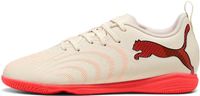 PUMA Teen FUTURE 9 PLAY IT JR Zaalvoetbalschoenen Sugared almond-pumawhite-red