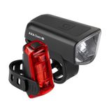 AXA Dwn 30 Lux USB-fietslampenset – 11 uur brandduur – batterij-indicator