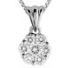 Orphelia Dameshanger 750 witgoud gerhodineerd diamant wit rond geslepen - HD-4208, 0.35 Carat, Witgoud, Diamant