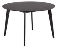 AC Design Giga Living Eettafel Levi Rond Zwart Eikenfineer Ø120x76cm