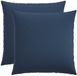 vidaXL Kussensloop Blauw Katoensatijn 70 x 70 cm (2 stuks)