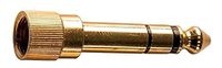 GEWA Adapter 3,5 jack ST naar 6,3 jack ST goud met schroefdraad