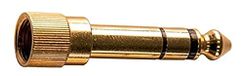 GEWA Adapter 3,5 jack ST naar 6,3 jack ST goud met schroefdraad
