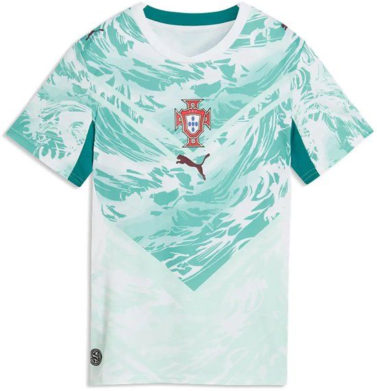 Puma Portugal 25/26 Replica Weg Dames T-shirt Met Korte Mouwen Groen XS Vrouw