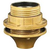 EDM Lamphouder met Kraag + Ring - E27 - Goud