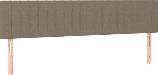 vidaXL Hoofdbord - Stof - Taupe - 180x5x78/88 cm