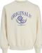 JACK&JONES JORFREDERIKSBERG FRONT SWEAT CREW NECK Heren L Katoen/Polyester Whisper White