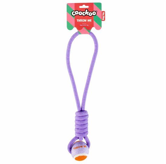 Coockoo Swing/Throw Me Bal met Touwlus - Rood/Roze
