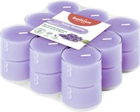 Bolsius - True Scents - Geurtheelichten - 18 stuks per verpakking - Clear cup - Lavender